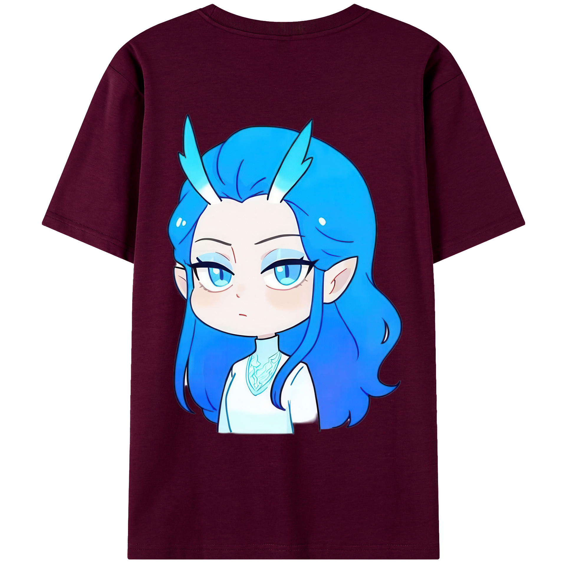 （画像用） Ne Zha 2 ナタ 魔童の大暴れ レディース半袖Tシャツ(バックプリント)